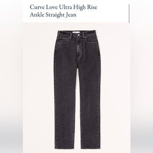 Abercrombie Curve Love Ankle Straight Jeans